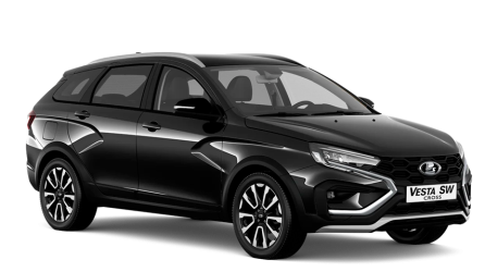 Черная LADA Vesta SW Cross [Универсал Кросс]