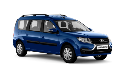 Синяя LADA Largus универсал CNG [Битопливный]