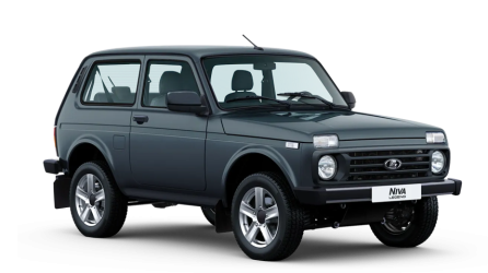 Серебристо-темная LADA Niva Legend 3 дверная
