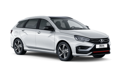 Белая LADA Vesta SW [Универсал] Sportline