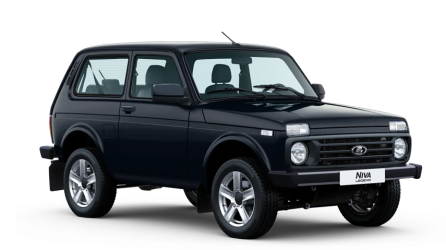 Черная LADA Niva Legend 3 дверная